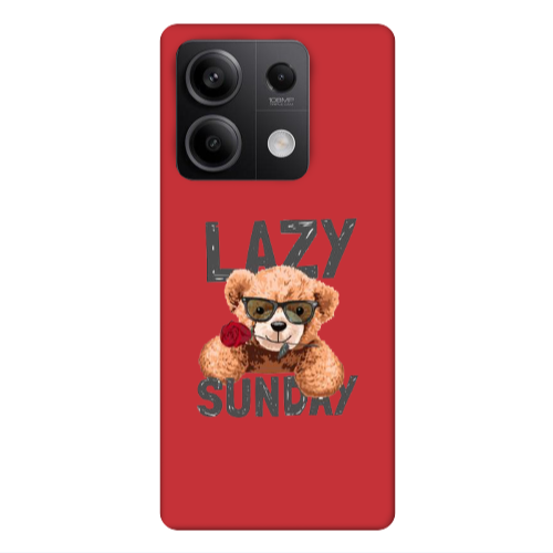 Xiaomi Redmi Note 13Pro 5G Lazy sunday Red Colored Silicone TPU Θήκη