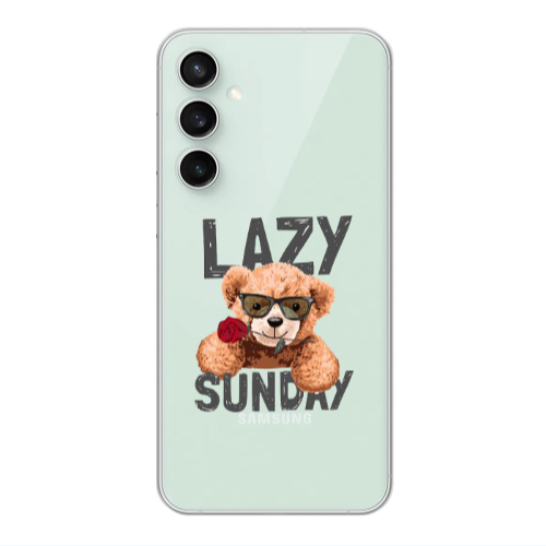 Samsung S24 FE Lazy sunday Transparent Silicone TPU Θήκη