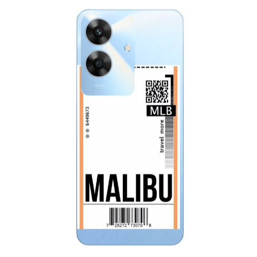 Realme Note 60 Malibu Travel More Transparent Silicone TPU Θήκη