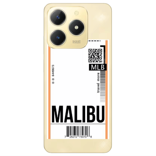 Realme C61 Malibu Travel More Transparent Silicone TPU Θήκη
