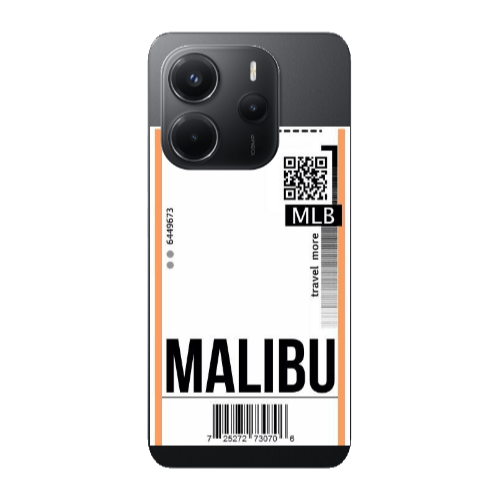Xiaomi Redmi Note 14 Malibu Travel More Transparent Silicone TPU Θήκη