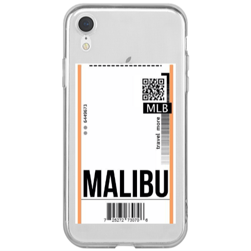 Apple iPhone Xr Malibu Travel More Transparent Silicone TPU Θήκη