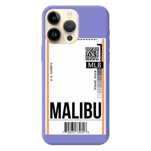 Apple iPhone 13 Pro Max Malibu Travel More Purple Colored Silicone TPU Θήκη