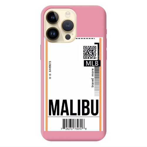 Apple iPhone 13 Pro Max Malibu Travel More Pink Colored Silicone TPU Θήκη