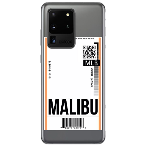 Samsung S20 Ultra Malibu Travel More Transparent Silicone TPU Θήκη