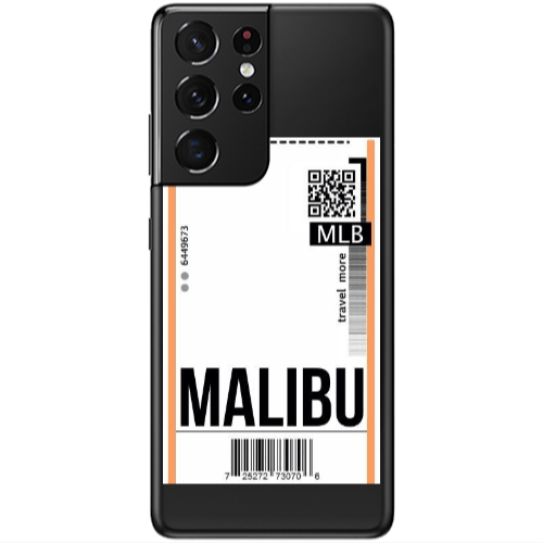 Samsung S21 Ultra Malibu Travel More Transparent Silicone TPU Θήκη