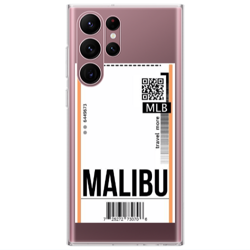 Samsung S22 Ultra Malibu Travel More Transparent Silicone TPU Θήκη