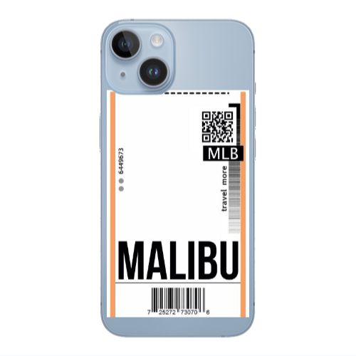 Apple iPhone 14  Malibu Travel More Transparent Silicone TPU Θήκη