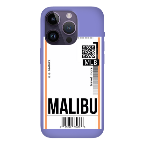 Apple iPhone 14 Pro  Malibu Travel More Purple Colored Silicone TPU Θήκη