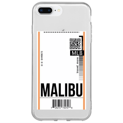 Apple iPhone 7 Plus Malibu Travel More Transparent Silicone TPU Θήκη