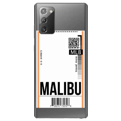 Samsung Note 20 Malibu Travel More Transparent Silicone TPU Θήκη