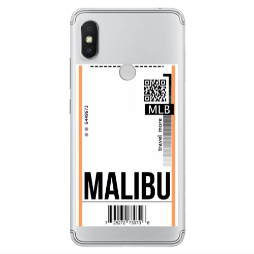 Xiaomi Redmi S2 Malibu Travel More Transparent Silicone TPU Θήκη