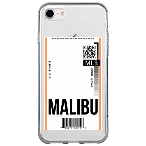 Apple iPhone SE 2020 Malibu Travel More Transparent Silicone TPU Θήκη