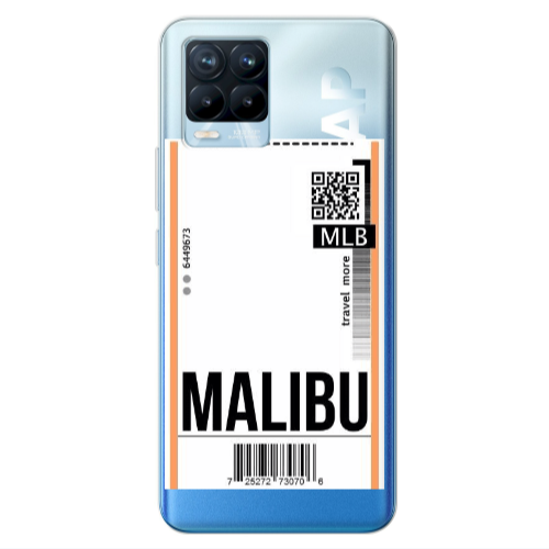 Realme 8 Pro Malibu Travel More Transparent Silicone TPU Θήκη