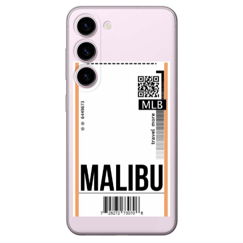 Samsung S23 Plus Malibu Travel More Transparent Silicone TPU Θήκη