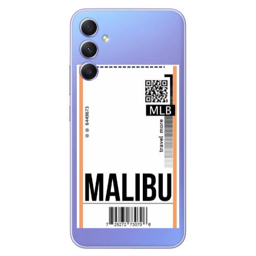 Samsung A34 Malibu Travel More Transparent Silicone TPU Θήκη