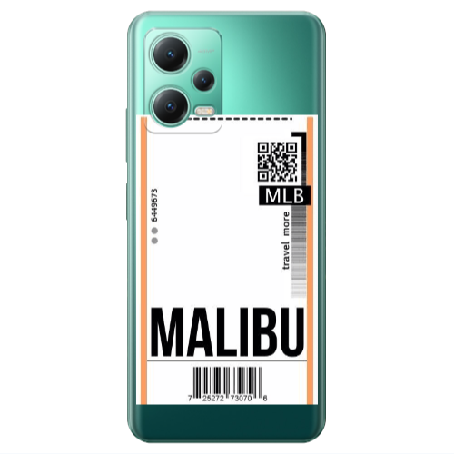 Xiaomi Redmi Note 12 Pro 5G Malibu Travel More Transparent Silicone TPU Θήκη