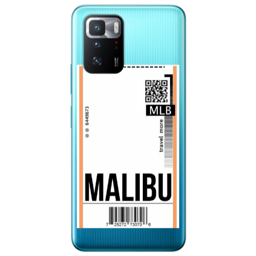 Xiaomi Poco X3 GT Malibu Travel More Transparent Silicone TPU Θήκη