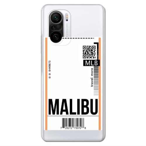 Xiaomi Poco F3 Malibu Travel More Transparent Silicone TPU Θήκη