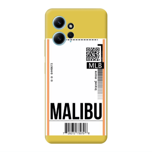 Xiaomi Redmi Note 12 4G Malibu Travel More Yellow Colored Silicone TPU Θήκη