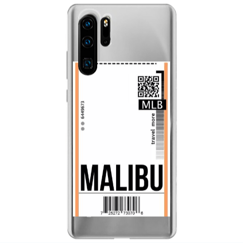 Huawei P30 Pro Malibu Travel More Transparent Silicone TPU Θήκη