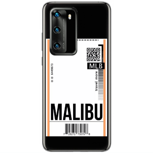 Huawei P40 Malibu Travel More Transparent Silicone TPU Θήκη