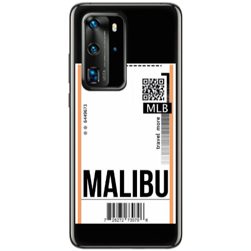Huawei P40 Pro Malibu Travel More Transparent Silicone TPU Θήκη