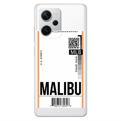 Xiaomi Redmi Note 12 5G Malibu Travel More Transparent Silicone TPU Θήκη