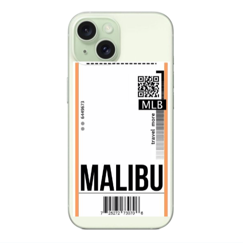 Apple iPhone 15 Malibu Travel More Transparent Silicone TPU Θήκη