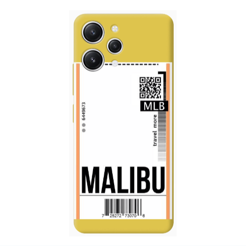 Xiaomi Redmi 12 Malibu Travel More Yellow Colored Silicone TPU Θήκη