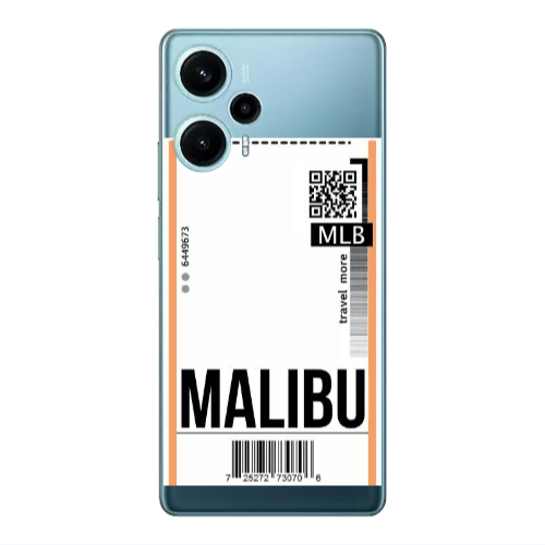 Xiaomi Poco F5 Malibu Travel More Transparent Silicone TPU Θήκη