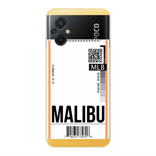 Xiaomi Poco M5 Malibu Travel More Transparent Silicone TPU Θήκη