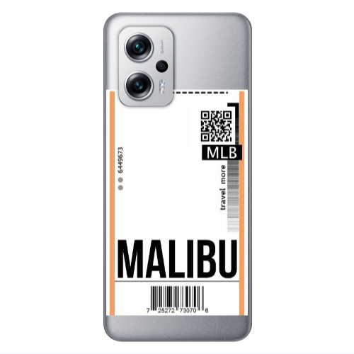 Xiaomi Poco X4 GT Malibu Travel More Transparent Silicone TPU Θήκη