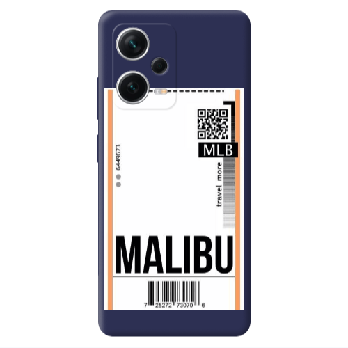 Xiaomi Poco X5 Malibu Travel More Dark blue Colored Silicone TPU Θήκη