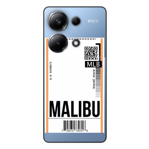 Xiaomi Poco M6 Pro 4G Malibu Travel More Transparent Silicone TPU Θήκη
