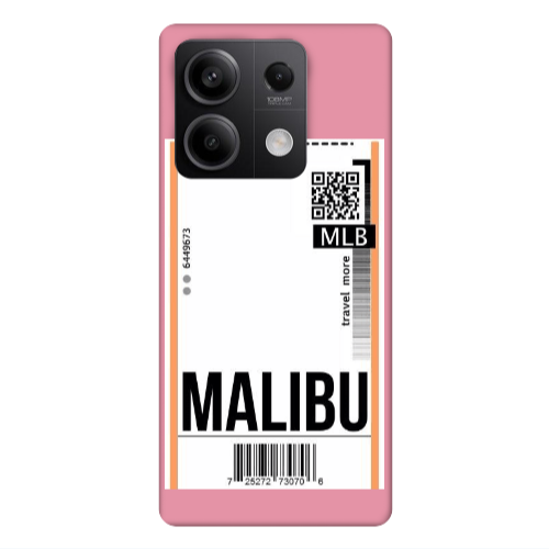 Xiaomi Redmi Note 13Pro 5G Malibu Travel More Pink Colored Silicone TPU Θήκη