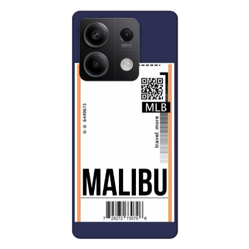 Xiaomi Redmi Note 13Pro 5G Malibu Travel More Dark blue Colored Silicone TPU Θήκη