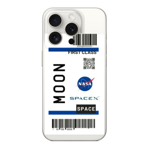 Apple Iphone 16 Pro Max Moon spacex Transparent Silicone TPU Θήκη