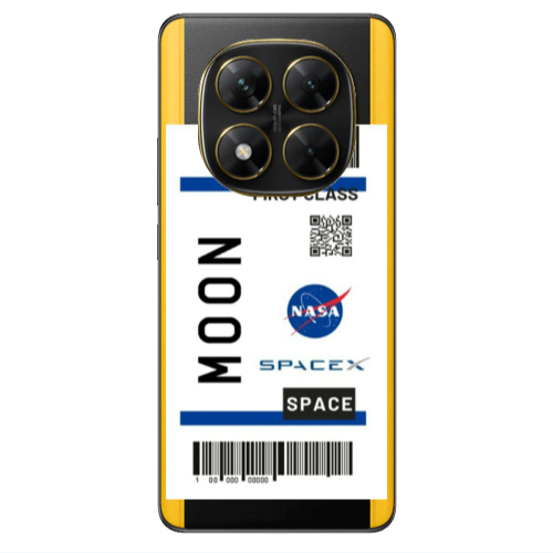 Xiaomi Poco X7 Moon spacex Transparent Silicone TPU Θήκη