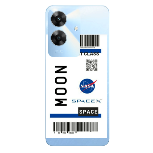Realme Note 60 Moon spacex Transparent Silicone TPU Θήκη