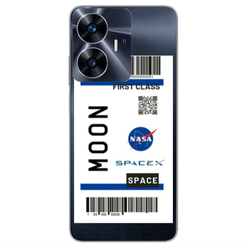 Realme Note 50 Moon spacex Transparent Silicone TPU Θήκη