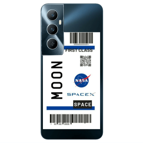 Realme C65 Moon spacex Transparent Silicone TPU Θήκη