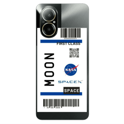 Realme C67 Moon spacex Transparent Silicone TPU Θήκη