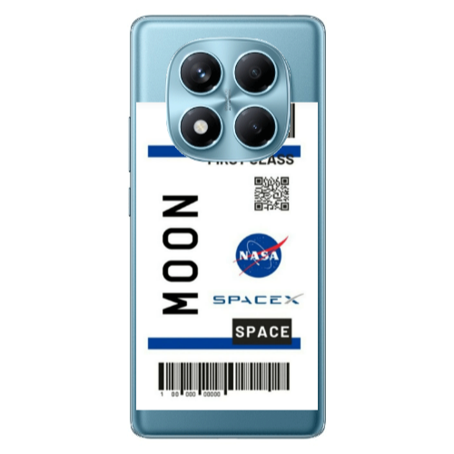 Xiaomi Redmi Note 14 Pro Moon spacex Transparent Silicone TPU Θήκη