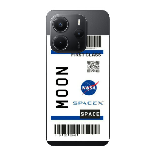 Xiaomi Redmi Note 14 Moon spacex Transparent Silicone TPU Θήκη