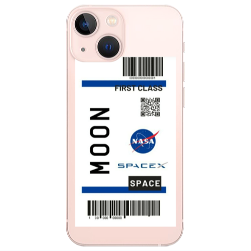 Apple iPhone 13 Moon spacex Transparent Silicone TPU Θήκη