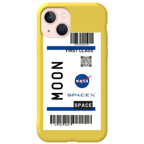 Apple iPhone 13 Moon spacex Yellow Colored Silicone TPU Θήκη