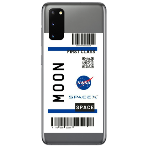 Samsung S20 Moon spacex Transparent Silicone TPU Θήκη