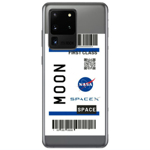 Samsung S20 Ultra Moon spacex Transparent Silicone TPU Θήκη