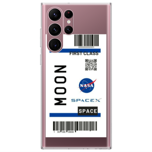 Samsung S22 Ultra Moon spacex Transparent Silicone TPU Θήκη